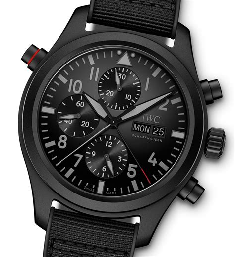 iwc pilot double chronograph.